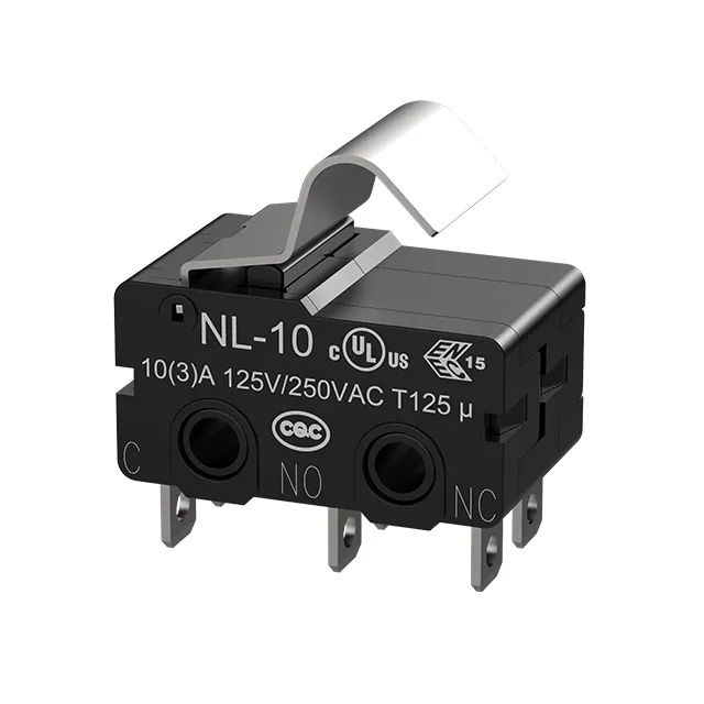 NNC Waterproof Microswitch NL-10W55-F2-SZ 10A with simulated roller lever High-Speed and Accurate Switch for Industrial Automation 1