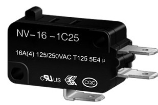 NV-16-1C25 16A micro switch