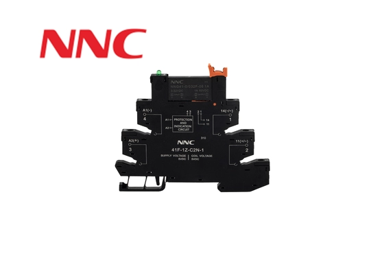 Compact Design NNG41 Series Solid State Relay with 6.2mm Thickness Socket
