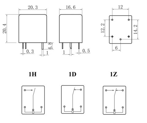 NNC sugar cube miniature PCB relay NNC66A( T73 ) sugar cube 5A 7A 10A electromagnetic relay 12V for welding machine