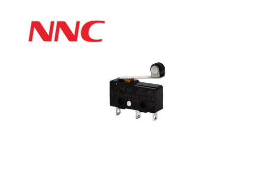 NNC Push Button Microswitch NS-5D1P with left bend Terminal Pin Plunger Microswitch