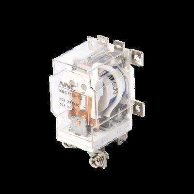 NNC 28VDC 60A JQX-60F Power Relay NNC71G High DC Voltage Relay for Car Charging pile Solar Energy