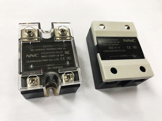 Hot selling Clion NNC HHG1 Single-phase SSR 10A-80A DC-AC 3-32VDC , 40-480VAC single phase ssr supplier